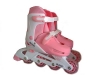 NEW PATEN AYAK NUMARASI AYARLANABİLİR INLINE SKATES (Beyaz Pembe) PATEN